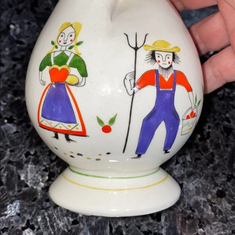 Vintage Oil & Vinegar Ceramic Cruet Dispenser – Apple Tree Farmers Design Japan